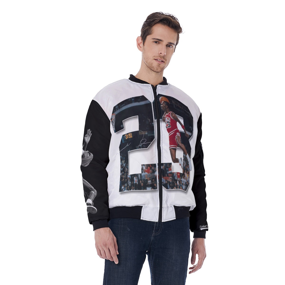 All Over Bomber Jacket - Cut & Sew