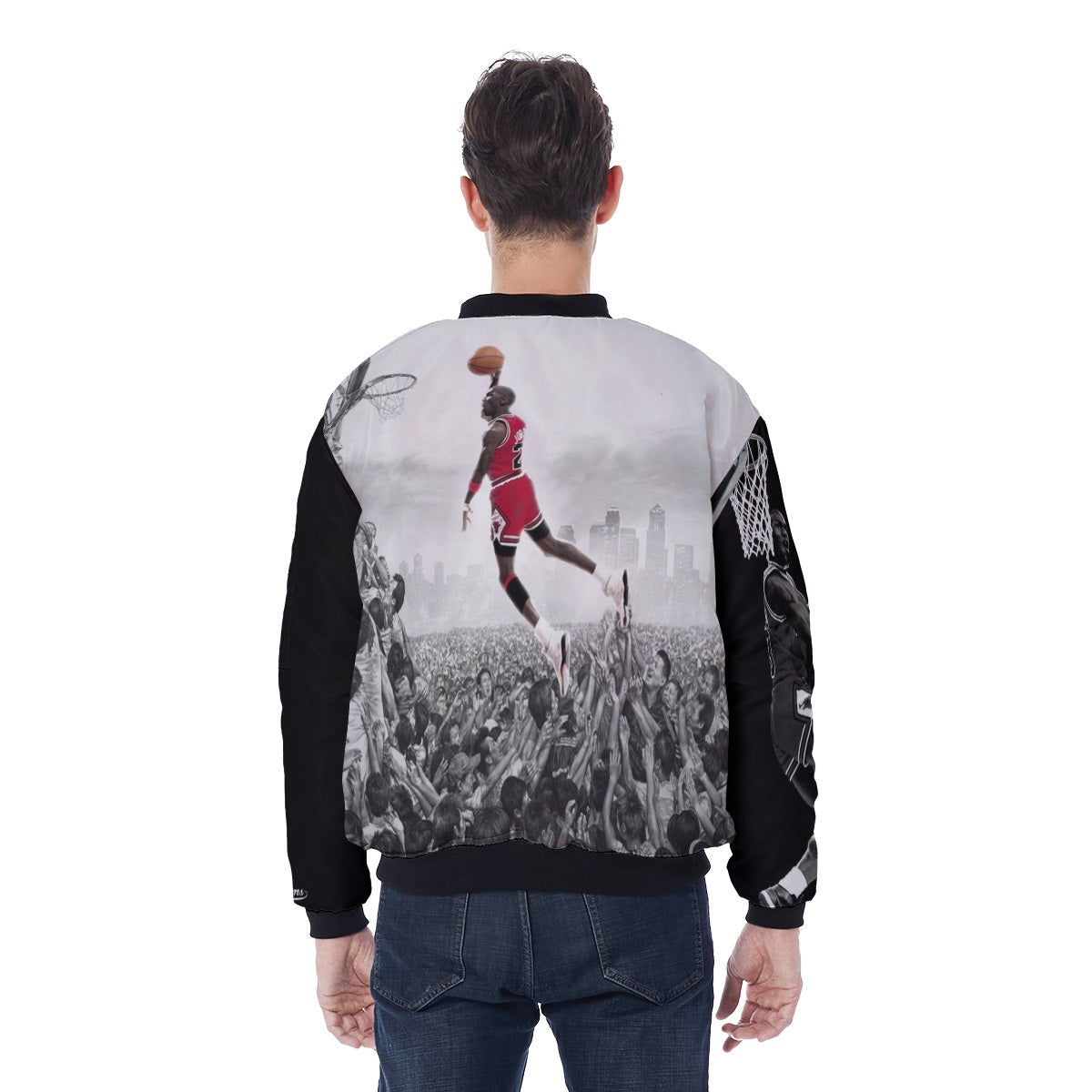 All Over Bomber Jacket - Cut & Sew