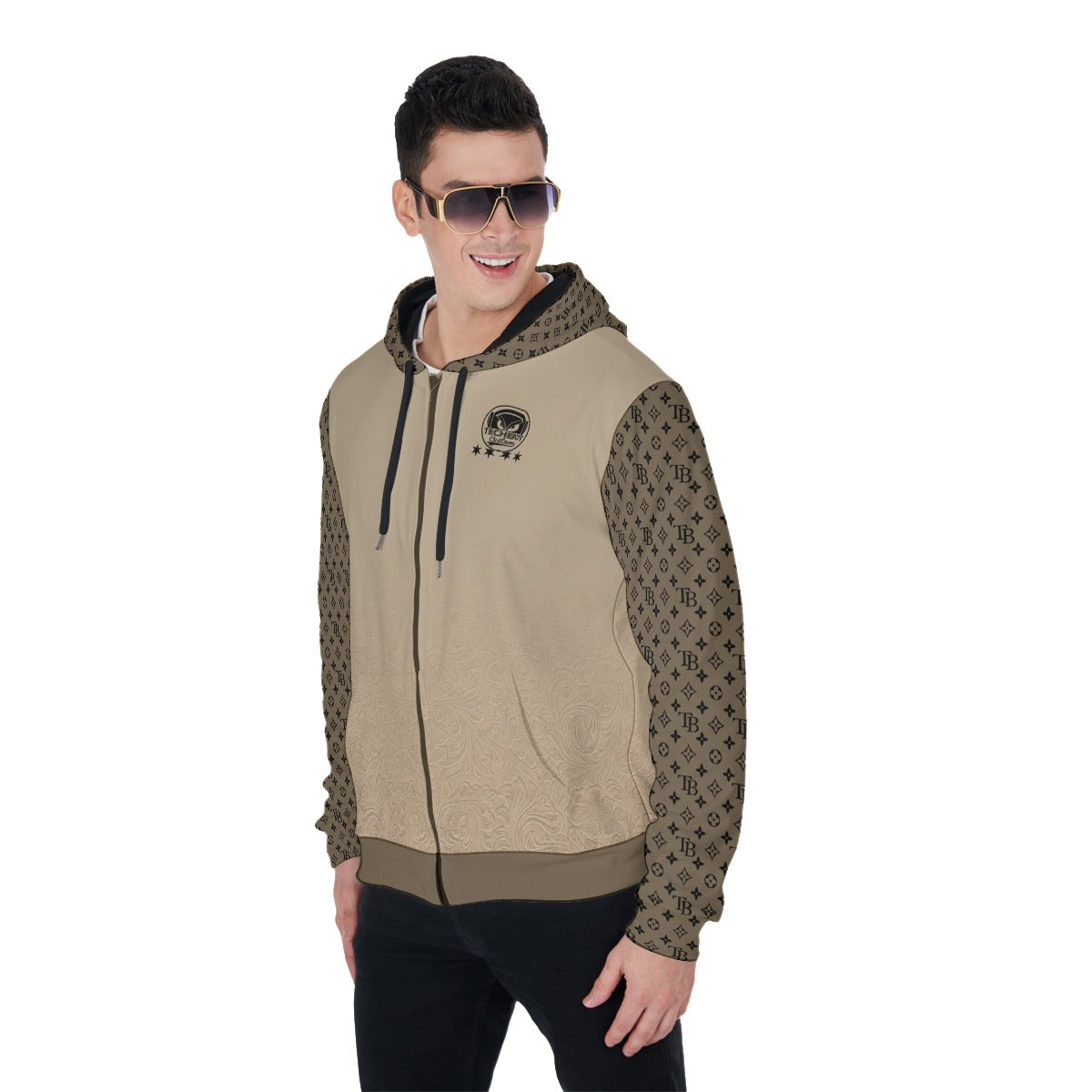 All Over Hoodie Zip Up (HEAVY FLEECE)