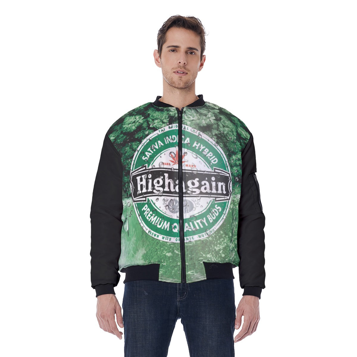 All Over Bomber Jacket - Cut & Sew