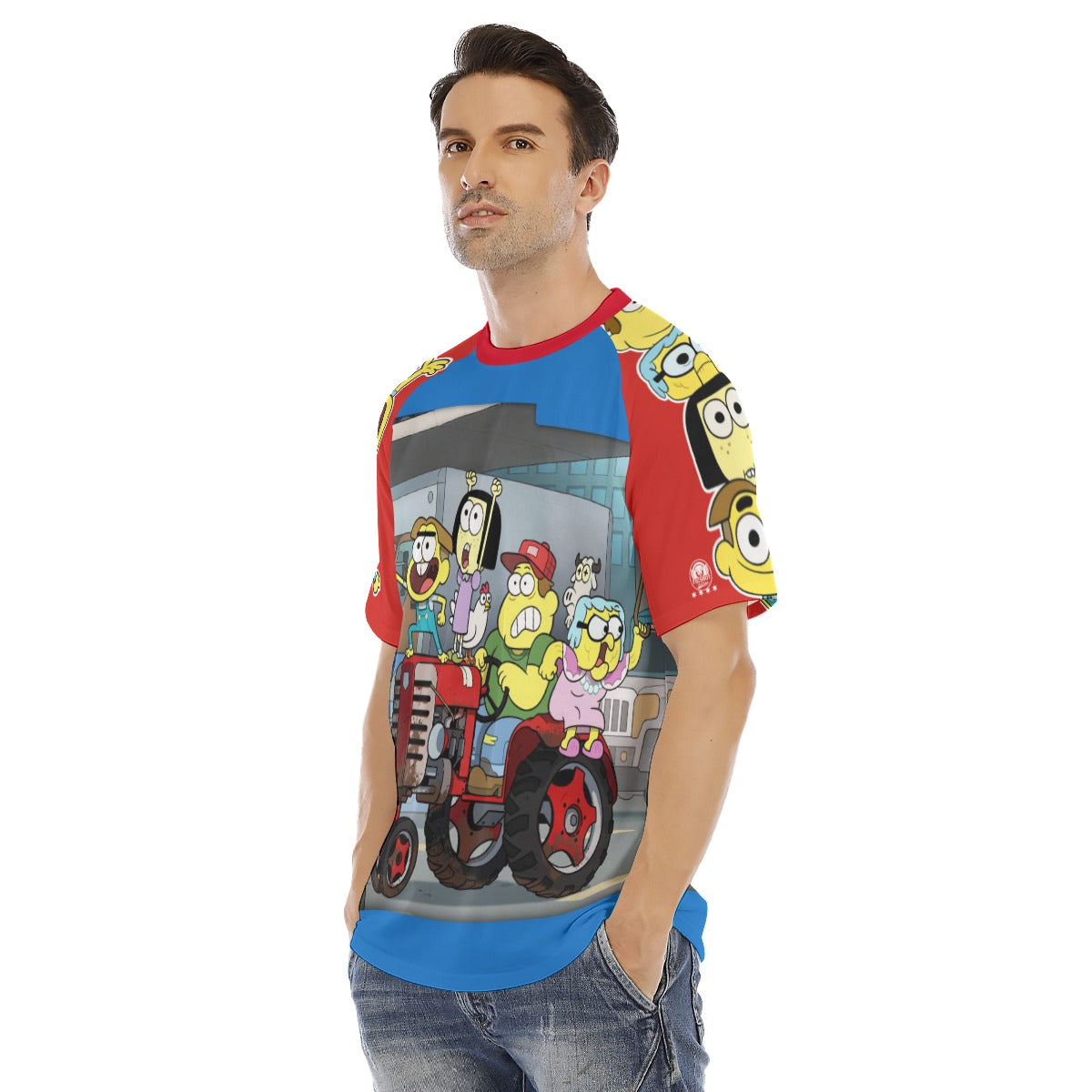 All Over Ragland Short Sleeve - Cut & Sew