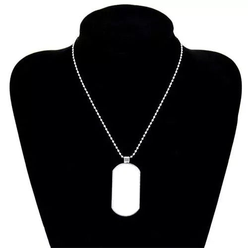 MILITARY TAGS PHOTO PENDANT