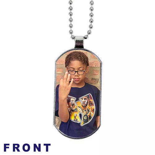 MILITARY TAGS PHOTO PENDANT